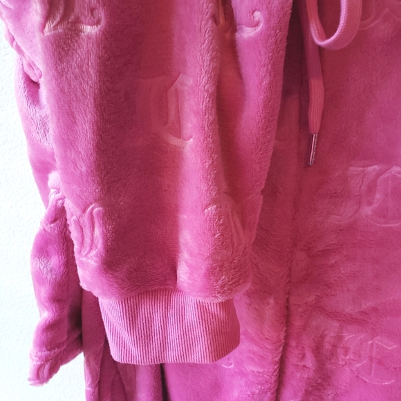 Juicy Couture Soft Velour Set Top and Pants Pink Pajama Set Women XL - Picture 6 of 13